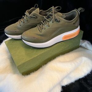 Nike Olive and Orange Women's Sneakers